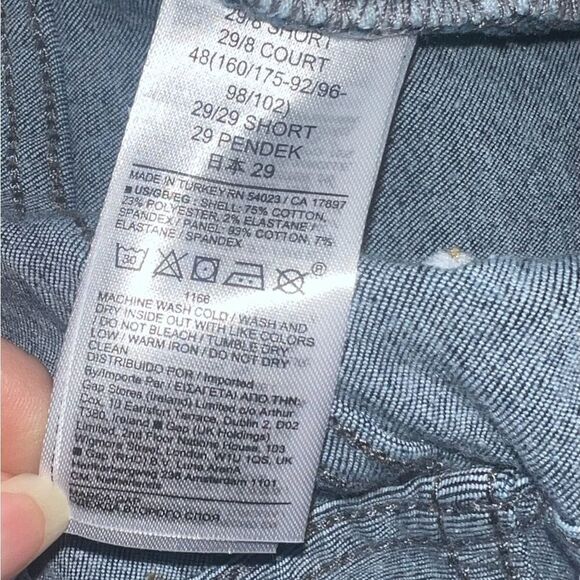 Gap Maternity Dark Wash True Waistband Jeans Straight Capri Jean 29 8 Short NWOT - Picture 7 of 7